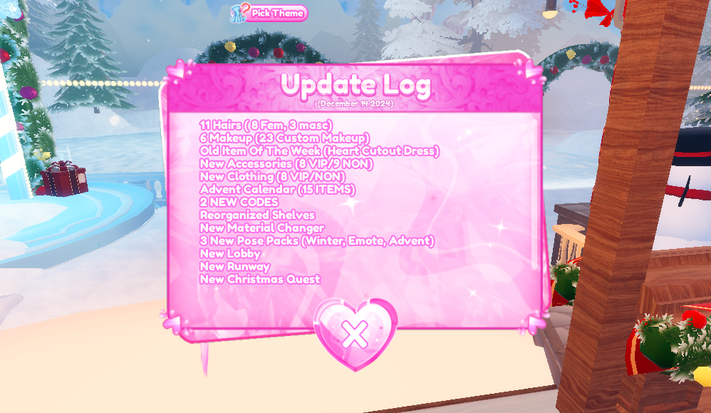 EVERY Single New Item In The Dress To Impress Winter Update Revealed (Including Their Toggles)