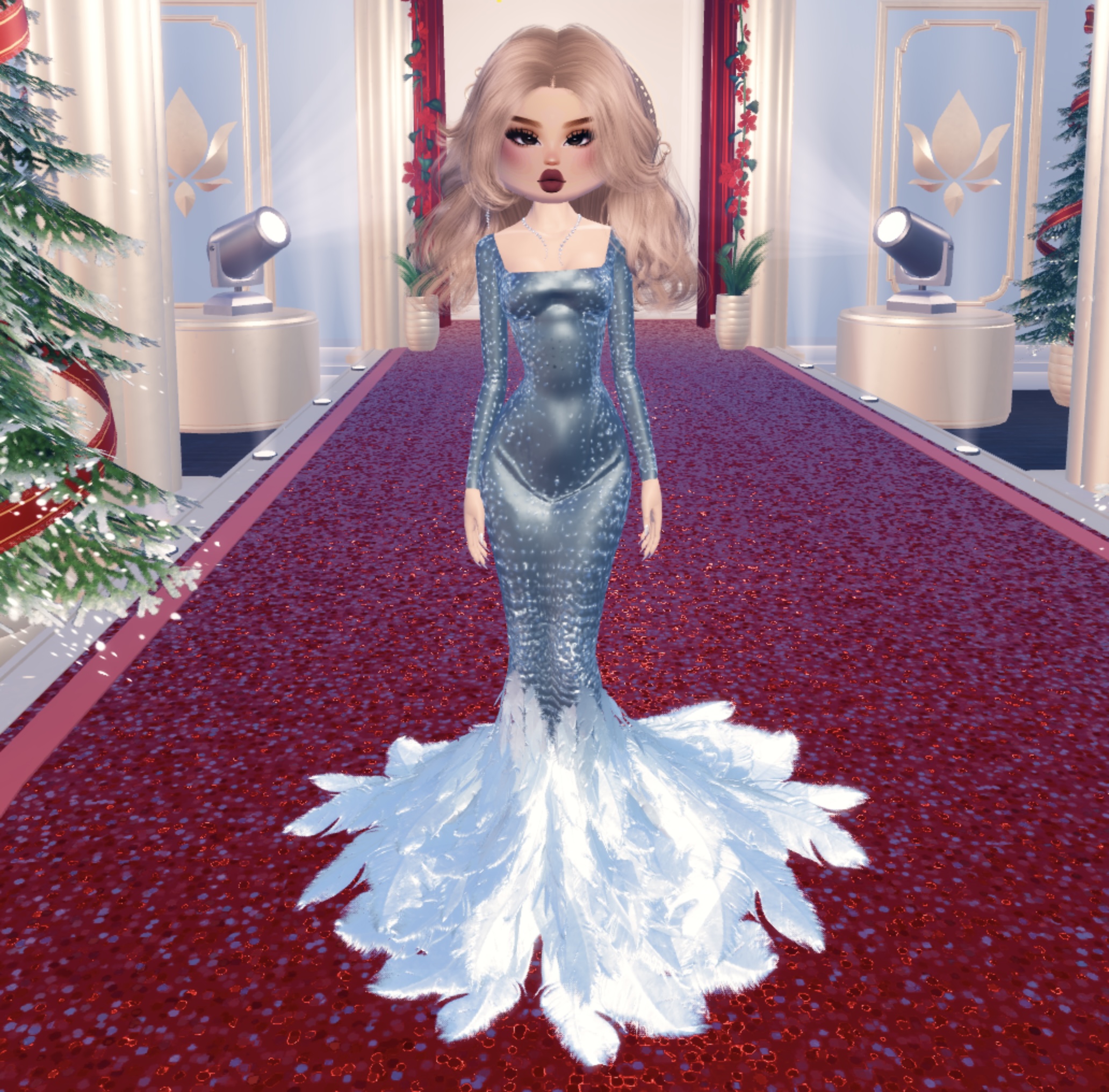 Dress To Impress Feather Dress Prize For Completing The Advent Calendar