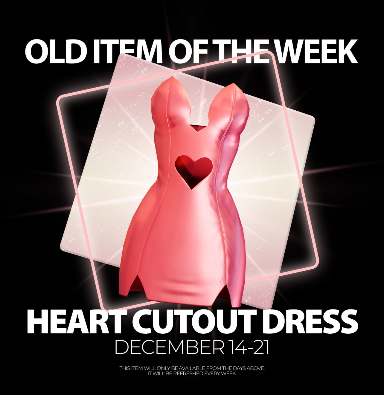 Dress To Impress Old Item Of The Week Event Announced!