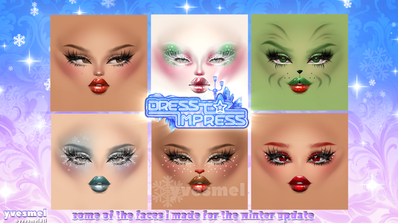 Dress To Impress Winter Update New Makeup